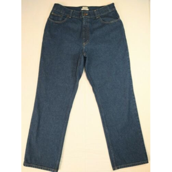 LL Bean Denim - LL Bean Original Fit Dark Wash Womens Jeans Size 16 Reg